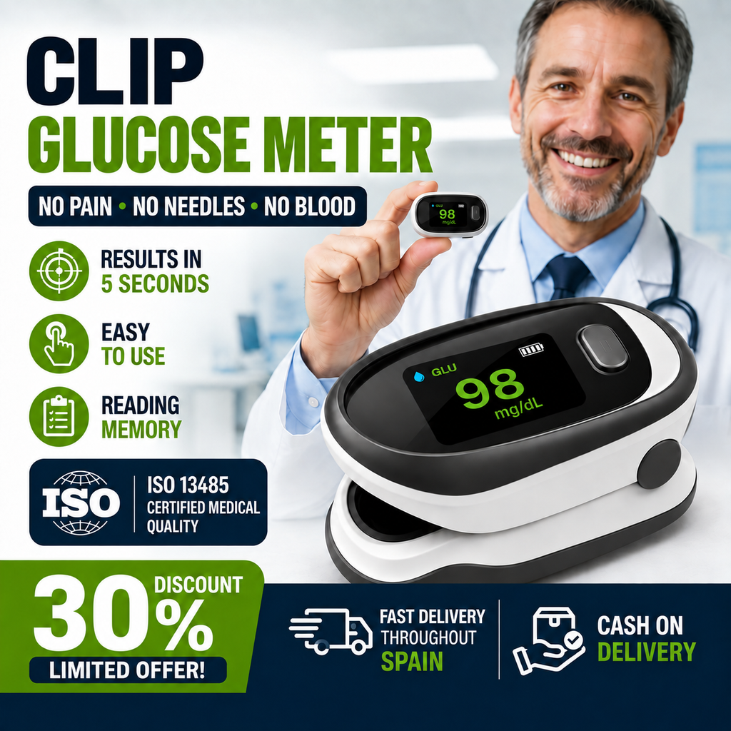 Clip-type non-invasive blood glucose meter